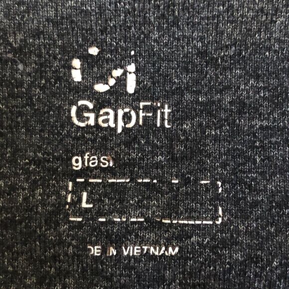 Gap Fit Women’s Capri Leggings Charcoal Gray Stretch Pull On Pocket Size Large - Picture 3 of 13